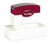 A pre-inked stamp differs from a self-inking stamp in that the ink is impregnated in the printing die. These stamps give the cleanest and sharpest impressions and are good for thousands impressions before re-inking.